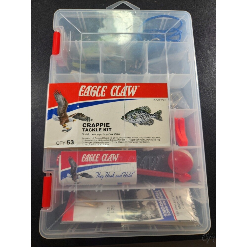 Eagle Claw Crappie 53 Piece Tackle Kit TK-CRPPE1 - New Sealed